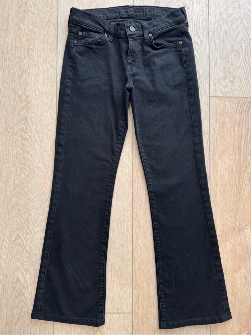 Seven For All Mankind Black Bootcut Jeans (Pre-Hemmed 🧵)
